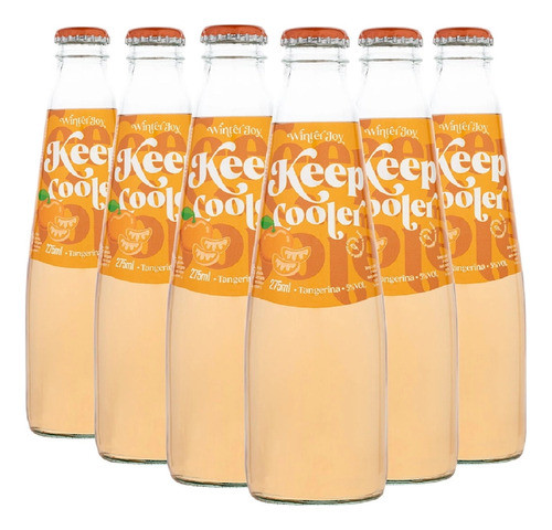 Kit Com 6 Keep Cooler Aurora Classic Tangerina 275ml 0
