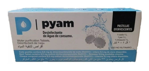 Pastillas Potabilizadoras Pyam Comprimido X 50 Villa Devoto 0