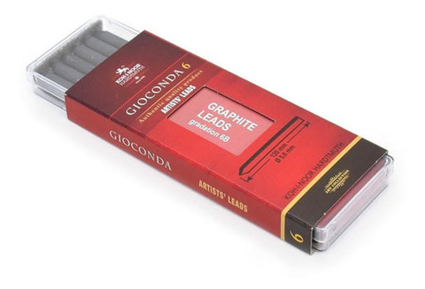 Grafite 5.6 Extra Grosso 6b Preto Koh-i-noor - 6 Unidades 0