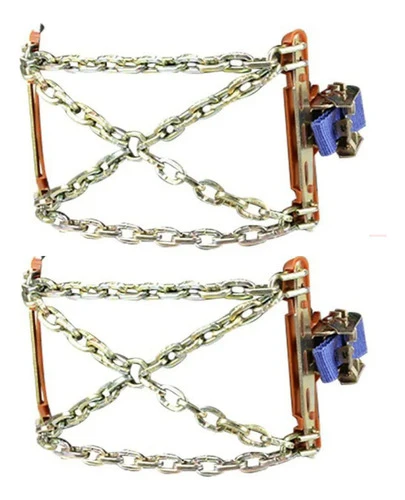 2 Peças De Pneus Antiderrapantes Snow Ice Wheels Chains 0