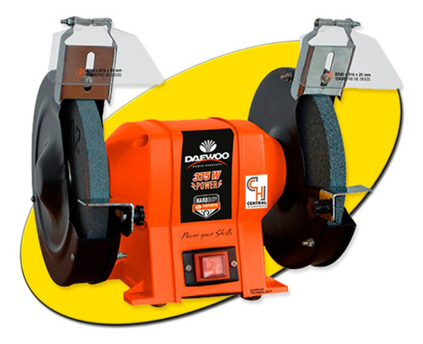 Amoladora Banco Daewoo 375w 1/2 Hp Afilador Piedra 200mm 0