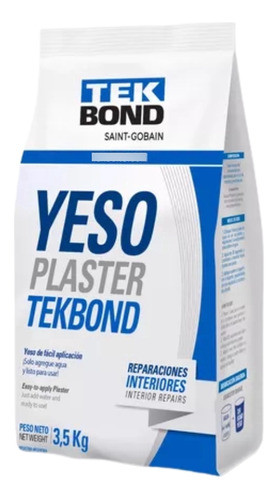 Yeso Plaster Tek Bond 3,5kg Neumóvil 0
