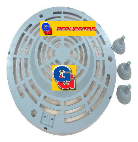 Base Rejilla C/patas Practico Gris M.nuevo 0