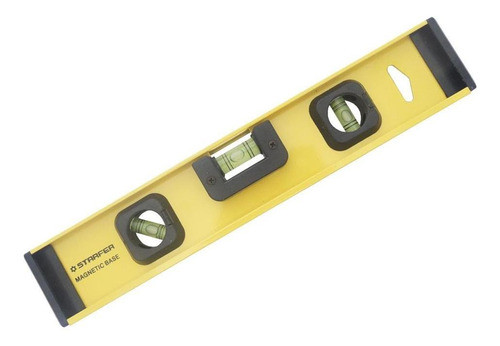 Nível De Alumínio 30cm 3 Bolhas Base Magnética Starfer 0