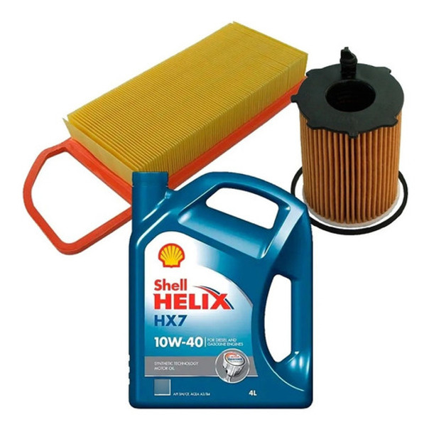 Kit Filtros Citroen C3 1.4 Hdi + Aceite Shell Hx7 10w40 4lts 0
