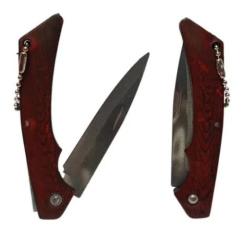 Llavero Navaja Retractil Automatica Cortapluma Hoja 4.5cm $ 0
