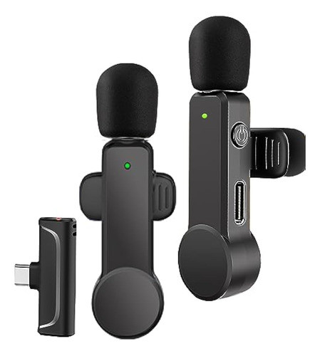 Nptcl Paquete De 2 Micrófonos Lavalier Usb C 0