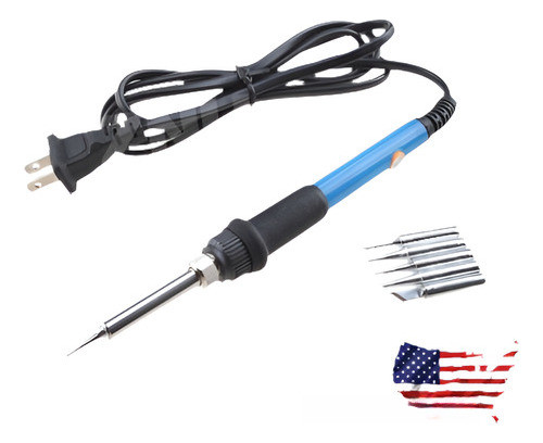 110v 60w Regulable Soldador Soldadura Arma Herramienta Eléct 0
