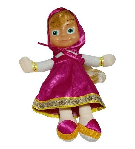 Muñeca Peluche Masha Y El Oso Genérica De 28 Cm 0