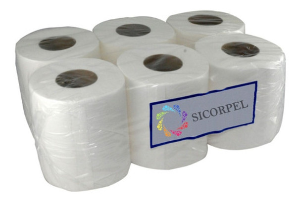 Bobina Toalla Papel Rollo X 200 X 20cm Blanca X 6 Uni D/h 0