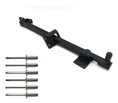 Kit 2 Trava Limitadora Para Janela Basculante 30 Cm - Preta 0