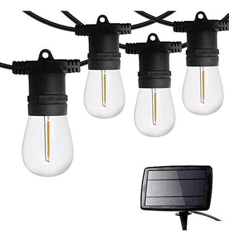 Sunthin 48ft Solar String Light Outdoor, Usb Recargable Pati 0