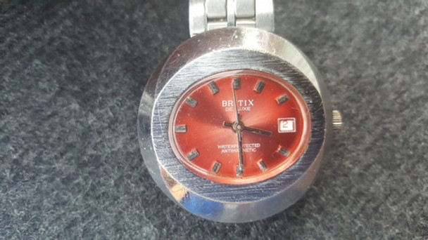 Antiguo Reloj Britix Swiss Made Pulsera Hombre A Reparar. 0