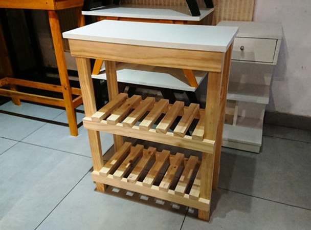 Mesa Arrime Auxiliar 70x30  - 2 Estantes, Llevala En 48 Hs!! 0