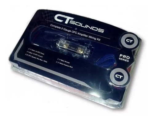 Kit De Cables 0 Gauges Para Amplificador Ct Sounds 0