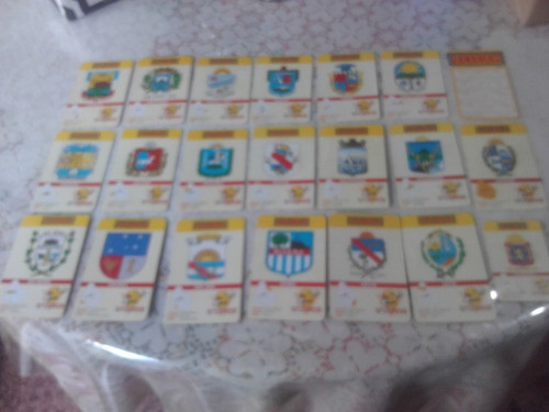 Tarjetas Yerba Canarias Escudos Uruguay Completa 0