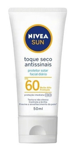 Nivea Sun Protector Solar Spf 60 Toque Seco  50 Ml 0