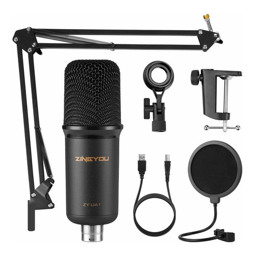 Microfono Zingyou Zy-ua1usb Bundle Zy-ua1 Pc Laptop Recordin 0