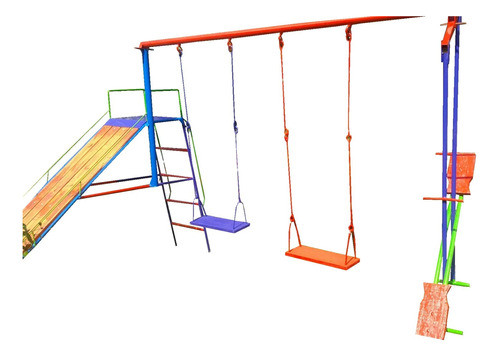 Juego Combinado Tobogan Y Hamacas 0