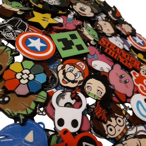 15 Llaveros Personalizados - Impresión 3d - Villa Ballester 0