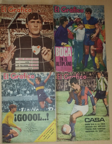 Lote De 4 Revistas El Gráfico Año 1964 Y 1965 0