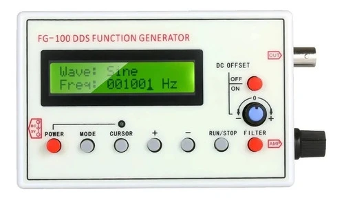 Módulo Gerador De Sinais Funções Fg-100 Dds 500khz Freq 0