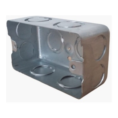 Pack X10 Caja De Chapa Rectangular Embutir Metal Envío 0