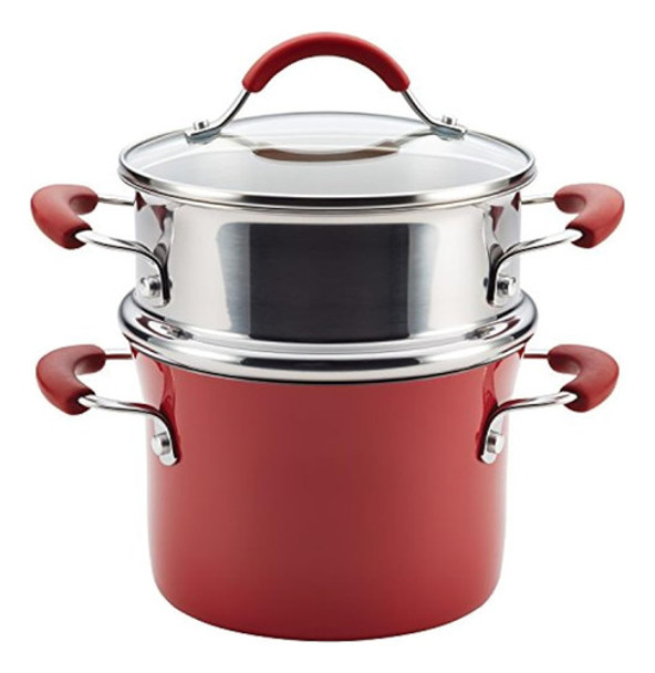 Rachael Ray Cucina Set De Olla Antiadherente De Esmalte De P 0
