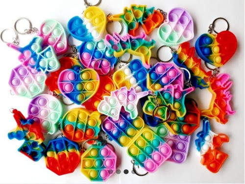 Fidget  Pop It Llavero Por 40 Unidades 0