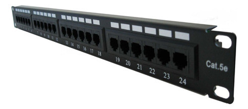 Patchera 24 Puertos Cat5e Myconnection Con Organizador Cable 0