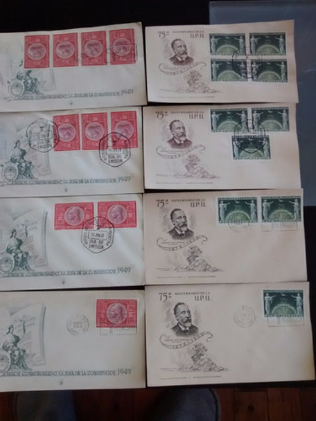 Filatelia Lote Sobre Postal  Dia Emision 1949 Argentin 0 Filatelia Lote Sobre Postal  Dia Emision 1949 Argentin 0