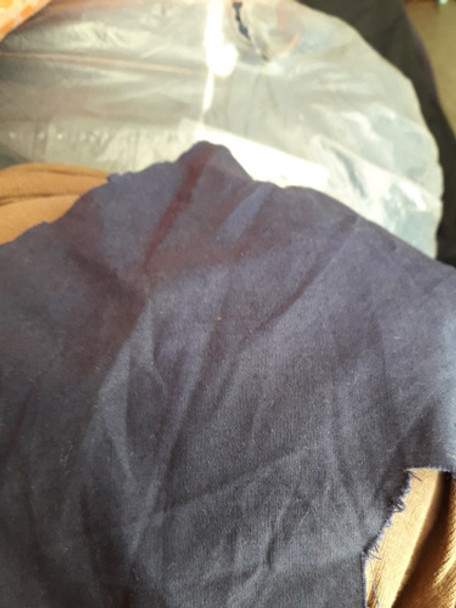 Poplin Azul Marino  Y Negro Elastizado 0