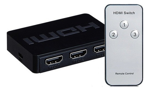 Switch Hdmi 3 Puertos Con Control Remoto Resolución 1080p 0