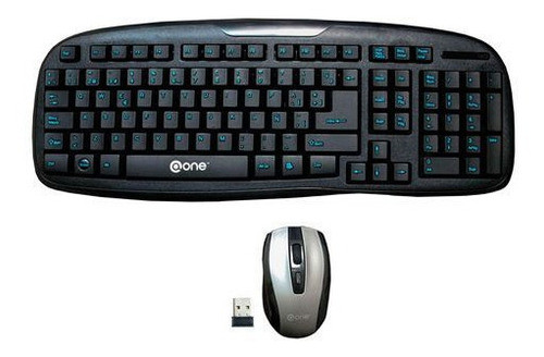 Kit Teclado Y Mouse Inalámbricos One Ekm-802s 0