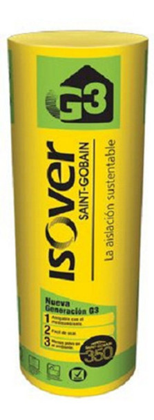 Lana De Vidrio Isover Espesor 50 Mm. Rollos 1,20 X 18,00 M. 0