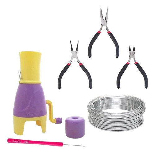Máquina Tricotin Sew Mate + Arame Galvanizado + 3 Alicates 0