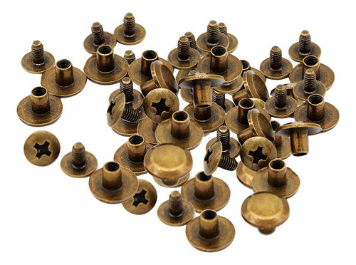 30 Conjuntos De Ligação Parafusos Rebites Para Artesanato 0