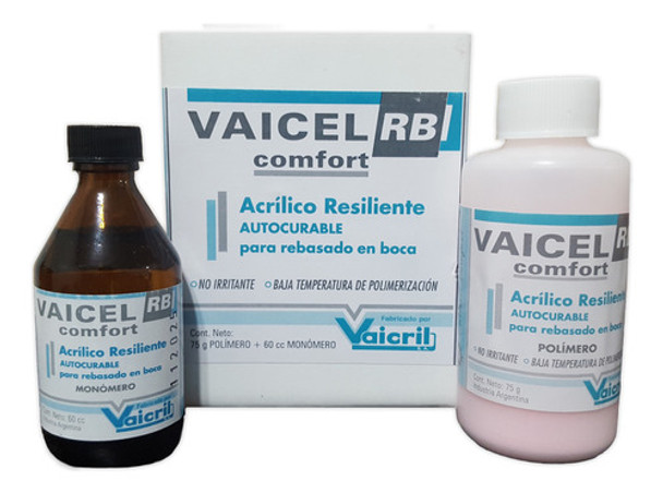Acrilico Rebasado En Boca Vaicel Rb Comfort No Irritante 0