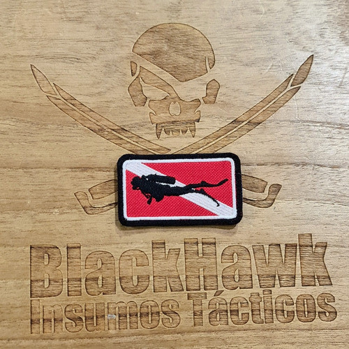 Parche Bordado Seawolf Tactical Buceo Buceador Bandera 0