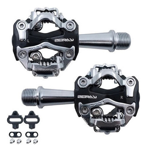Pedales Automáticos Ciclismo Zeray Zp-108s Mtb + Calas 0