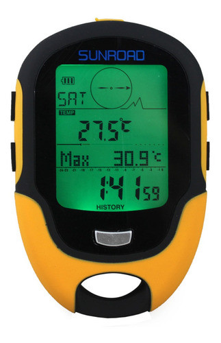 Sunroad Fr500 Multifunções Lcd Altímetro Digital Barómetro 0