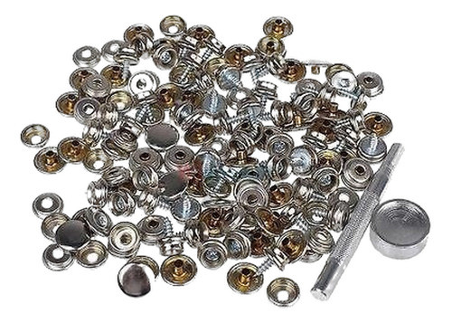 50pcs Acero Inoxidable Tornillo Sujetador Snap Para Cubierta 0