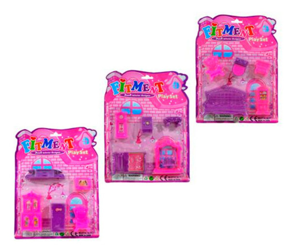Set De Muebles X5 Piezas En Blister X Unidad - Sd5481 0