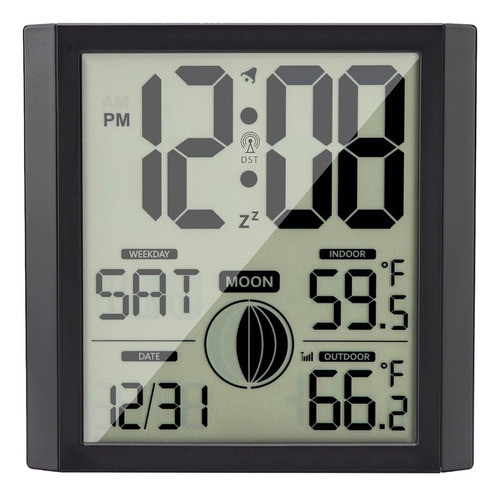 ~? Reloj De Pared: Reloj Atómico Con Temperatura Interior Al 0