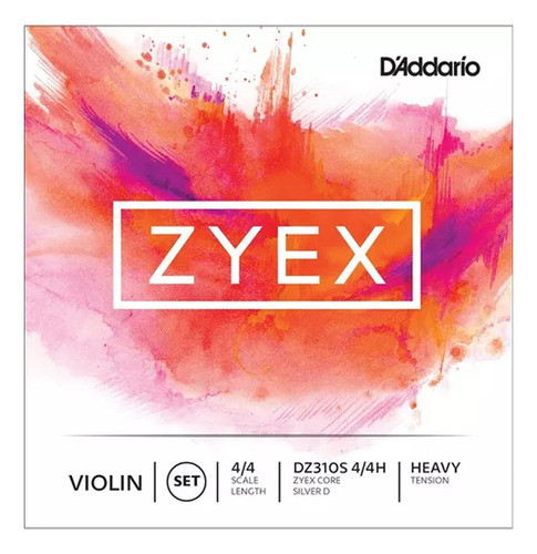 Encordado Violin Daddario Dz310s 4/4h Zyex Plata Hard 0