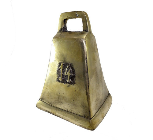 Cencerro De Bronce Rectangular, Numero 14 Calidad Crespo. 0
