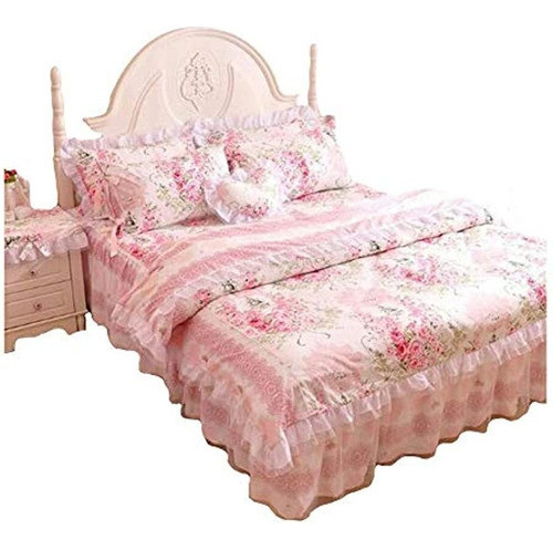 Fadfay, Juego De Cama Romántico Con Estampado De Flores, Jue 0