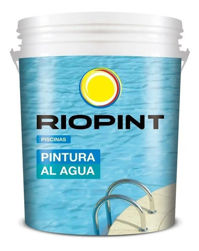 Pintura Piscinas Al Agua Color Azul - 4lt Riopint Sibaco 0