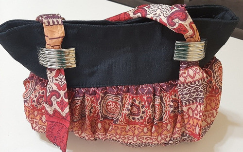 Cartera De Tela Tipo Hindú Con Cierre 0
