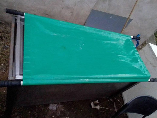 Camilla De Rescate Plegable De Lona Verde Veterinaria 0